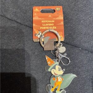 Disney Orange and Green Mickey Mouse Keychain
